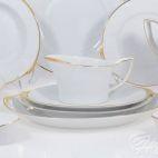 Serwis obiadowy dla 12 os. / 45 części - 9894 HAPPA Złoto - zdjęcie