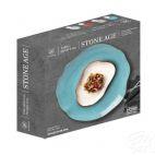 Zestaw talerzy płytkich 25 cm / 6 szt. - STONE AGE 6630M Ceglasty - zdjęcie