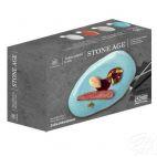 Zestaw talerzy płytkich 21 cm / 6 szt. - STONE AGE / 6630L Morski - zdjęcie