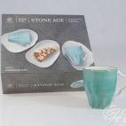 Zestaw kubków 350 ml / 6 szt. - STONE AGE / Morski - zdjęcie