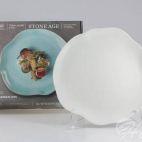 Zestaw talerzy płytkich 28 cm / 6 szt. - STONE AGE / Biały - zdjęcie
