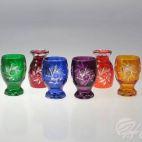 Kieliszki kryształowe do wódki 45 ml - KOLOR MIX (LB 6K) - zdjęcie
