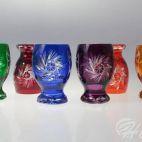 Kieliszki kryształowe do wódki 45 ml - KOLOR MIX (LB 6K) - zdjęcie