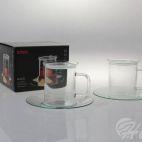 Szklanki z podstawką i pokrywką / 2 szt. - LIN (P/2424/4302) - zdjęcie