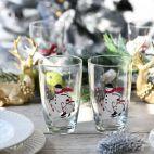 Szklanki 450 ml / 2 szt. - Deco Line / Bałwanek - zdjęcie