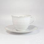 Zestaw filiżanek dla 6 osób / 12 części - 3604 SOFIA / Złota - zdjęcie