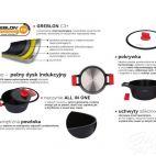 Garnek z pokrywką 24 cm - OBSIDIAN - zdjęcie