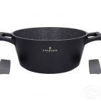 Garnek z pokrywką 20 cm - WHITE STONE - zdjęcie