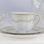 Zestaw kawowy dla 6 os./ 18 części - E363 BOLERO Vienna złota - zdjęcie