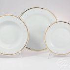 Zestaw talerzy dla 6 os. /18 części - E337 BOLERO Pas Złota - zdjęcie