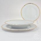 Zestaw talerzy dla 6 os. /18 części - E337 BOLERO Pas Złota - zdjęcie