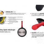 Patelnia grilowa 28 cm - OBSIDIAN - zdjęcie