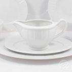 Serwis obiadowy dla 6 osób / 23 części - OKTAWA 0001 Biała - zdjęcie