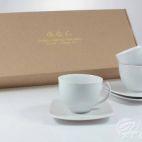 Zestaw filiżanek dla 6 osób /12 części- C000 Akcent Niedekorowany - zdjęcie