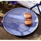 Talerz płytki 21 cm - SOFIA / LB03 Szafirowa - zdjęcie