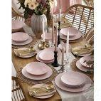 Talerz głęboki 22 cm - SOFIA / LB07 Różowa - zdjęcie