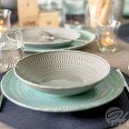 Talerz płytki 26 cm - SOFIA / LB05 Zielona - zdjęcie