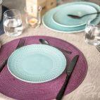 Talerz płytki 21 cm - SOFIA / LB05 Zielona - zdjęcie