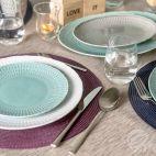 Talerz płytki 26 cm - SOFIA / LB01 Szara - zdjęcie