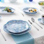 Talerze płytkie 25 cm / 2 szt. - STONE AGE / Greckie wakacje - zdjęcie