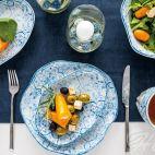 Talerz płytki 28 cm / 1 szt. - STONE AGE / Greckie wakacje - zdjęcie