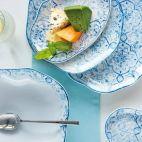 Talerz płytki 28 cm / 1 szt. - STONE AGE / Greckie wakacje - zdjęcie