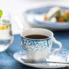 Filiżanki 100 ml ze spodkiem / 2 szt. - STONE AGE / Greckie wakacje - zdjęcie