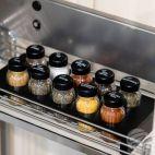 Stojak z przyprawami / 10 szt. - CZARNY z czarną nakrętką (3068300998) - zdjęcie