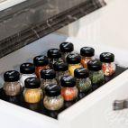 Stojak z przyprawami / 15 szt. - CZARNY z czarną nakrętką (3068301087) - zdjęcie