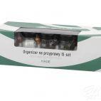 Stojak z przyprawami / 15 szt. - BIAŁY z czarną nakrętką (3068301148) - zdjęcie