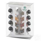 Stojak obrotowy z przyprawami TS / 12 szt. - BIAŁY z czarymi nakrętkami (3068301254) - zdjęcie