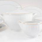 Serwis obiadowy dla 6 osób / 23 części - 3610 OKTAWA Złoty pasek - zdjęcie