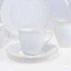 Zestaw do kawy dla 6 os./ 21 części - 3604 SOFIA / Złota - zdjęcie