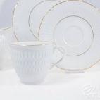 Zestaw do kawy dla 6 os./ 21 części - 3604 SOFIA / Złota - zdjęcie