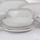 Serwis obiadowy bez wazy dla 12 os. / 44 części - B326 CITY Złote - zdjęcie