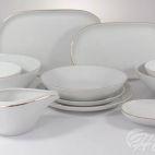Serwis obiadowy bez wazy dla 12 os. / 44 części - B326 CITY Złote - zdjęcie