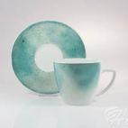 Filiżanka 350 ml ze spodkiem - 7560A KOSMOS Turkus - zdjęcie