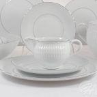 Serwis obiadowy dla 6 os. / 25 części - 3607 SOFIA / Platyna - zdjęcie