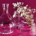 Wazon 36 cm - Optyk skręcany / bezbarwny (C906) - zdjęcie