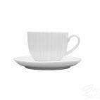 Zestaw filiżanek ze spodkami dla 6 osób - DAISY Niedekorowana - zdjęcie