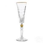 Kieliszki kryształowe do szampana 170 ml - CONTE GOLD (802787) - zdjęcie