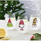 Szklanki świąteczne 500 ml / 3 szt. - GOD JUL (KP 1644) - zdjęcie