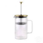 Zaparzacz z podwójną ścianką 1 l - TULIP Złoty Mat (0664) - zdjęcie