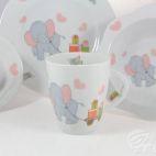 Zestaw naczyń dla dzieci - CALINECZKA / W024 Słonik - zdjęcie