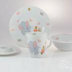 Zestaw naczyń dla dzieci - CALINECZKA / W024 Słonik - zdjęcie