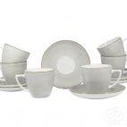 Zestaw filiżanek dla 6 osób / 12 części - 6630Z Szary (Beata/Dorota) - zdjęcie