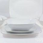 Zestaw talerzy dla 6 os. /18 części - 9718 Akcent Platynowa linia - zdjęcie