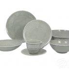 Zestaw obiadowo-kawowy dla 6 os./32 części - LB01 SOFIA Szara - zdjęcie
