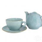Zestaw do herbaty dla 1 osoby / 3 części - K630 Art Turkus - zdjęcie