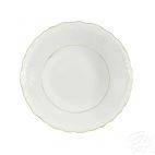 Salaterka okrągła 23 cm - 3604 ROCOCO Złoty pasek - zdjęcie